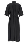tube washed cotton and silk midi dress