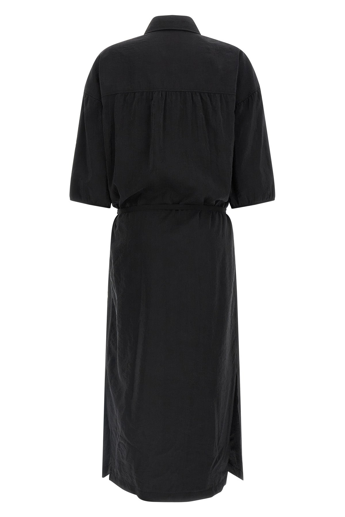 asymmetrical shirt dress dry silk dress