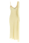 long swing dress in crêpe de chine