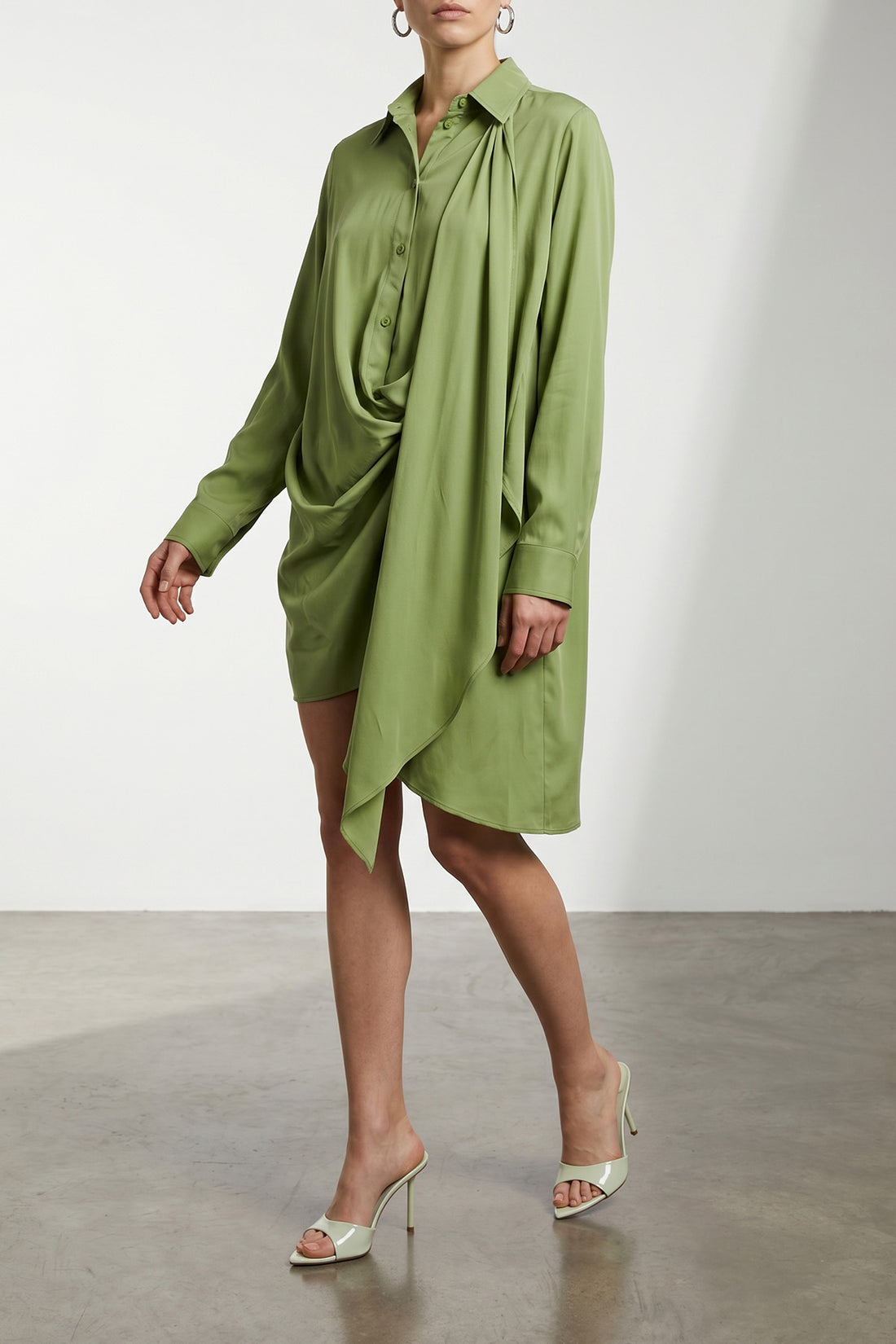 VAILLANT 36 isadora dress in slightly stretch satin satin