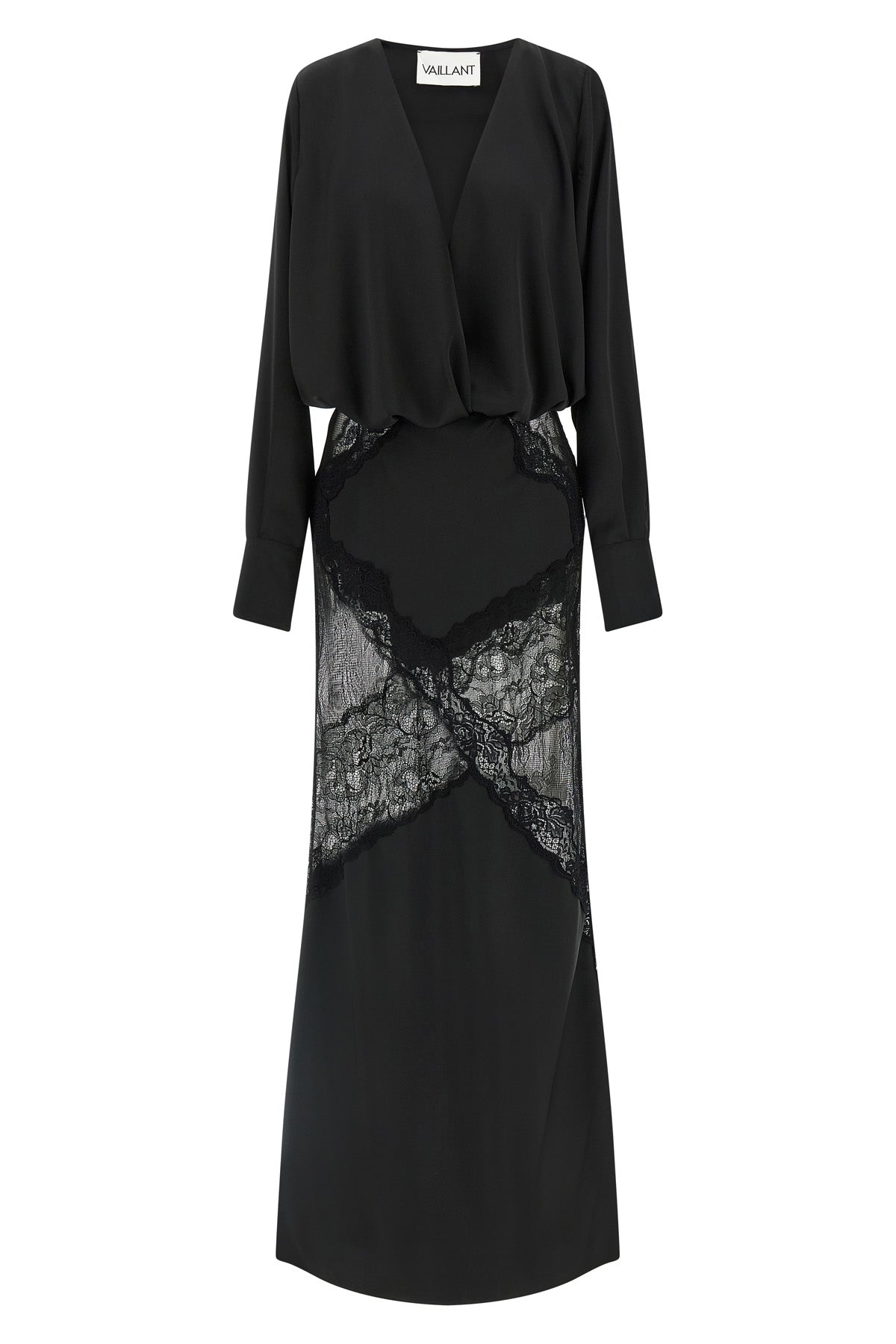 long bolero dress in polyester satin fluid