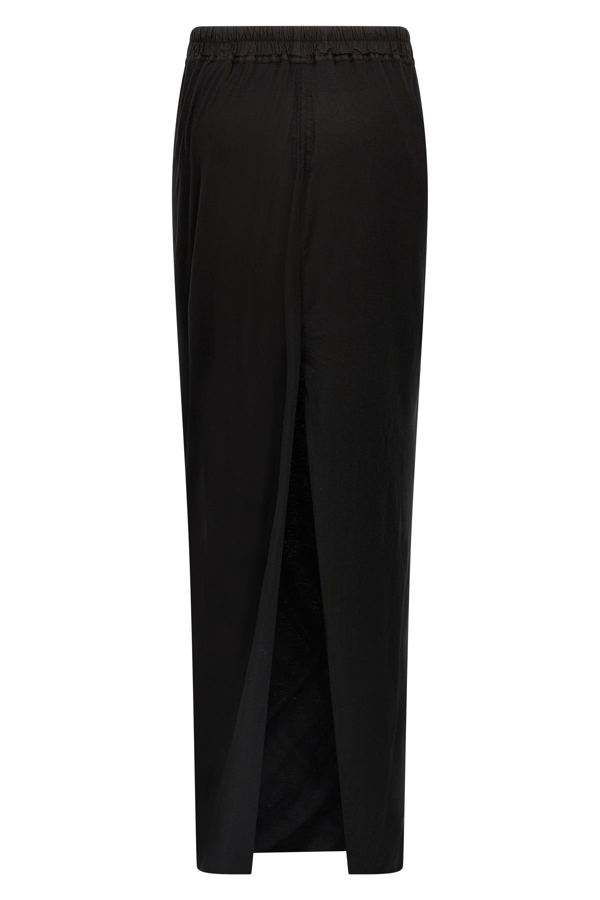 pull on pillar skirt in lightweight cotton jersey