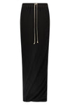 pull on pillar skirt in lightweight cotton jersey