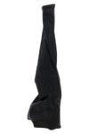 fetish lightweight denim boots in overdyed stretch foil