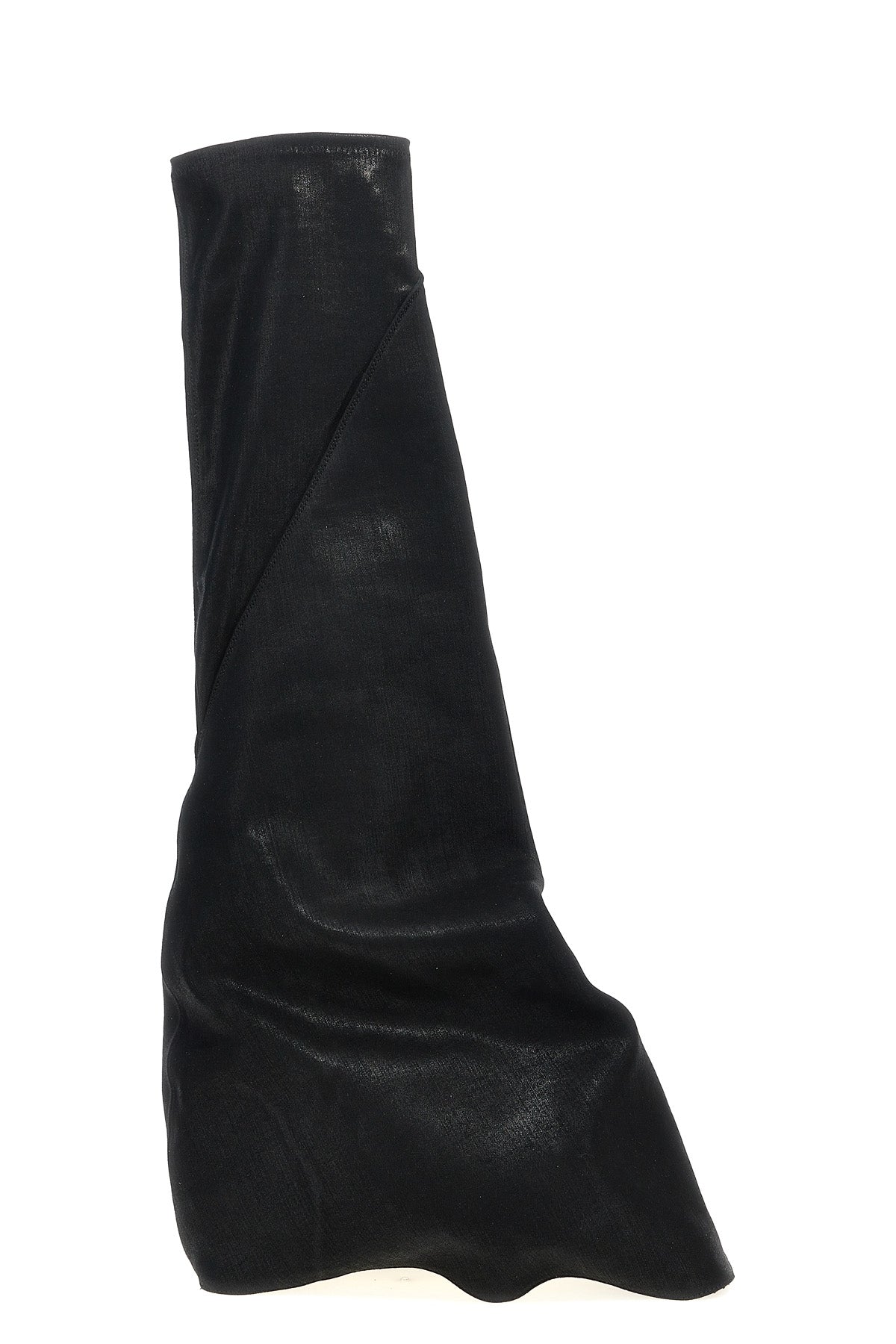 fetish lightweight denim boots in overdyed stretch foil