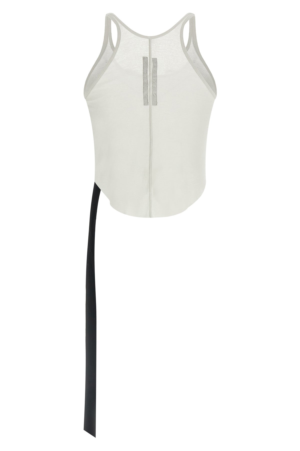 basic tank top in semi-transparent cotton
