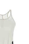 basic tank top in semi-transparent cotton