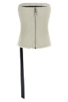 garment-dyed cotton denim top