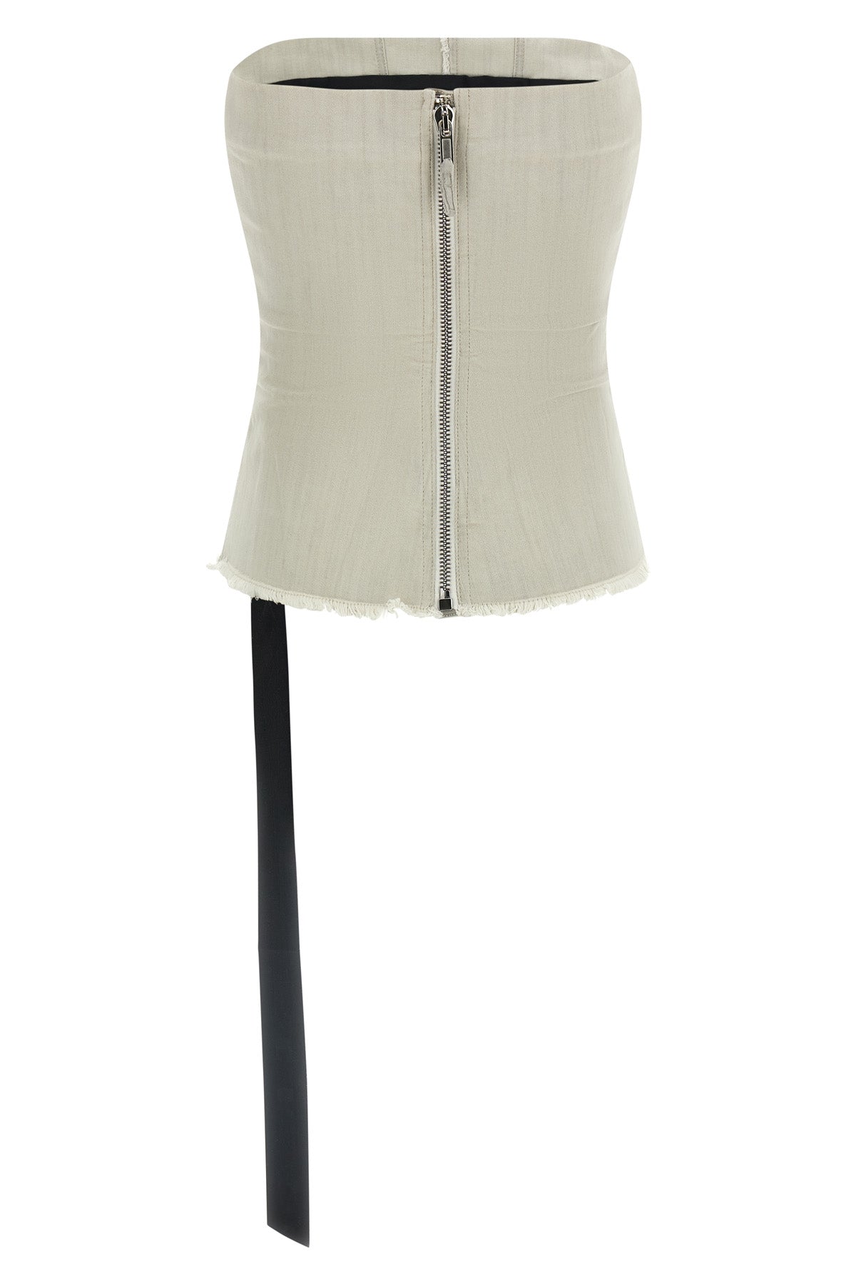 garment-dyed cotton denim top