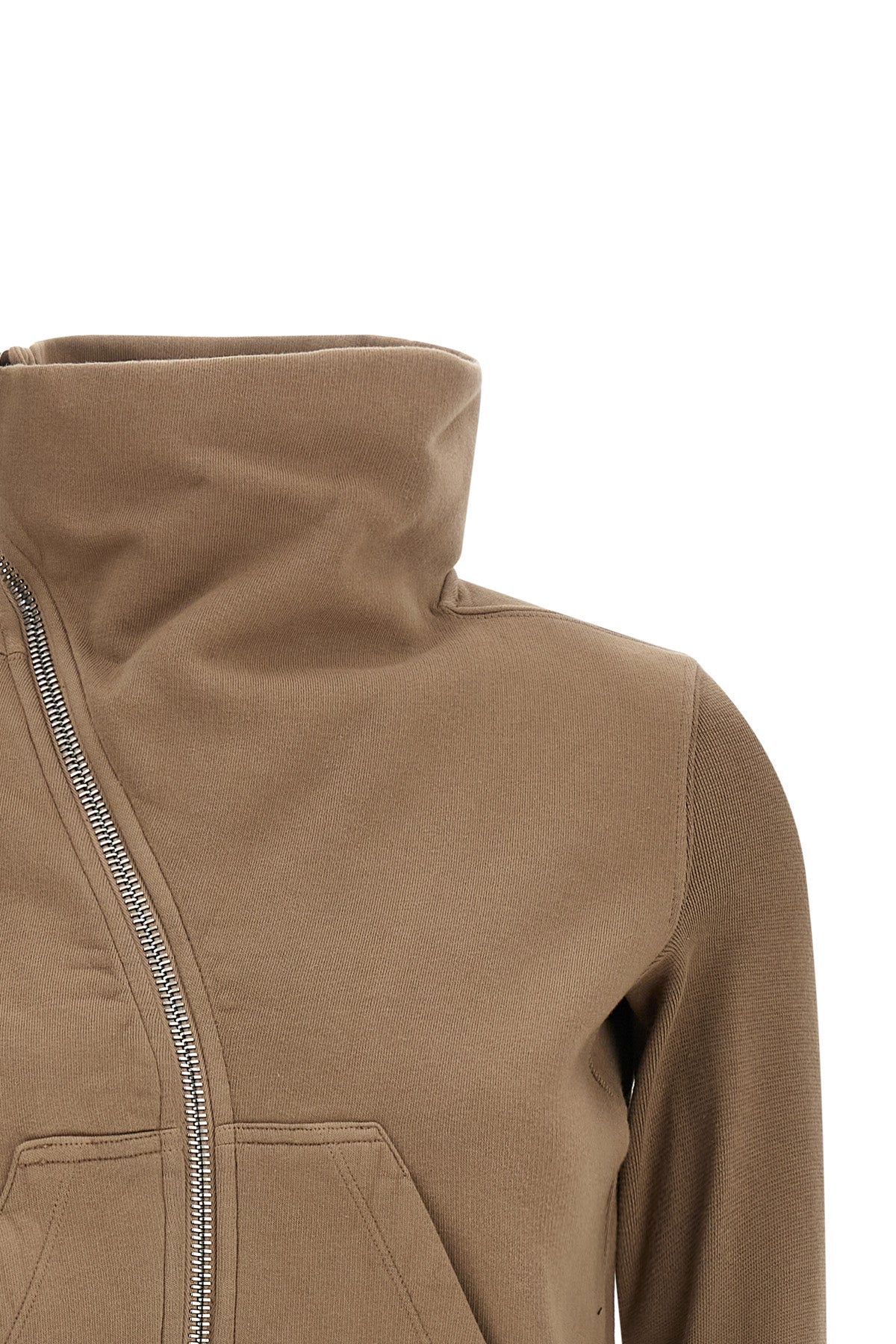 mountain sweat cropped cotton fleece sweatshirt