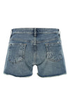 lana cut offs shorts in used-effect stone-washed cotton denim