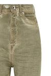 high-waisted stretch cotton denim bolan bootcut jeans