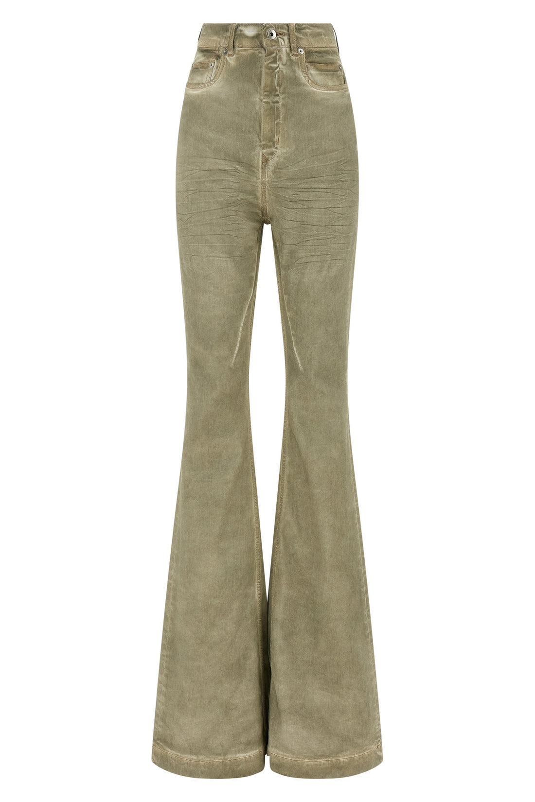 DRKSHDW 25 high-waisted stretch cotton denim bolan bootcut jeans