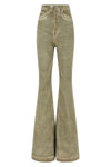 high-waisted stretch cotton denim bolan bootcut jeans