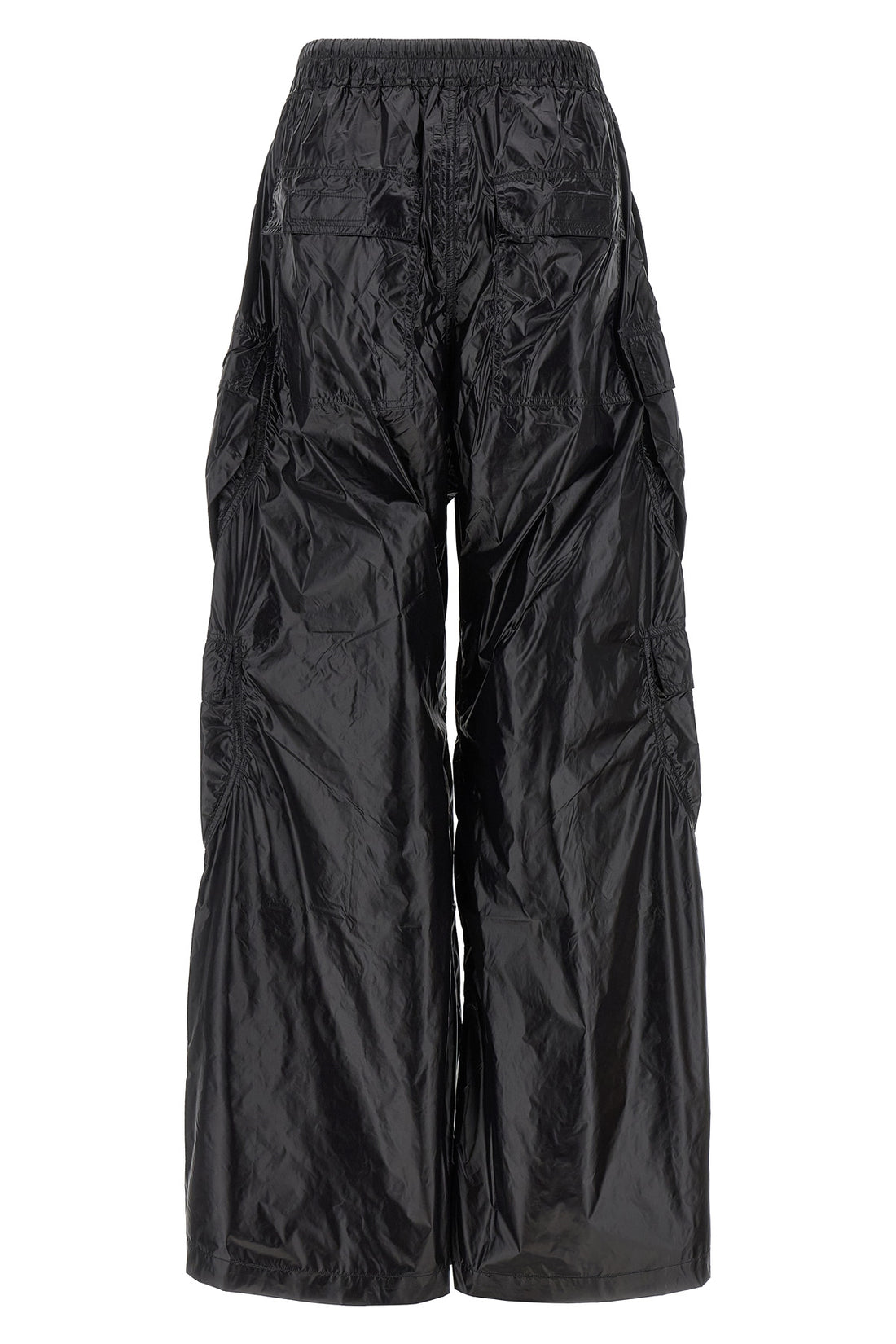 DRKSHDW M double cargo jumbo belas shiny light nylon trousers