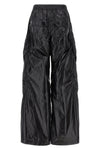 double cargo jumbo belas shiny light nylon trousers