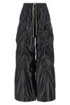 double cargo jumbo belas shiny light nylon trousers