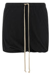 buds double cotton shorts to create draping