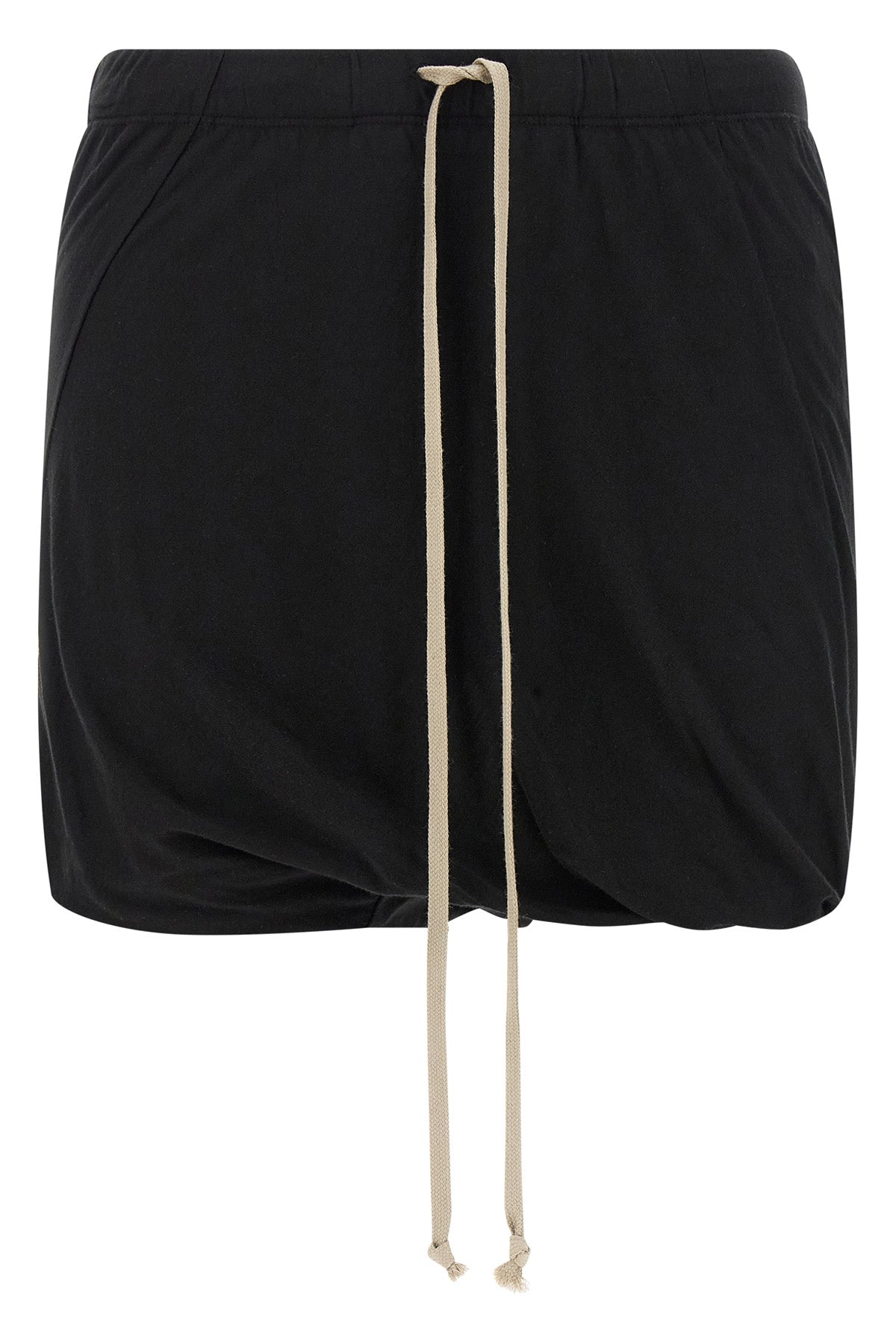 buds double cotton shorts to create draping