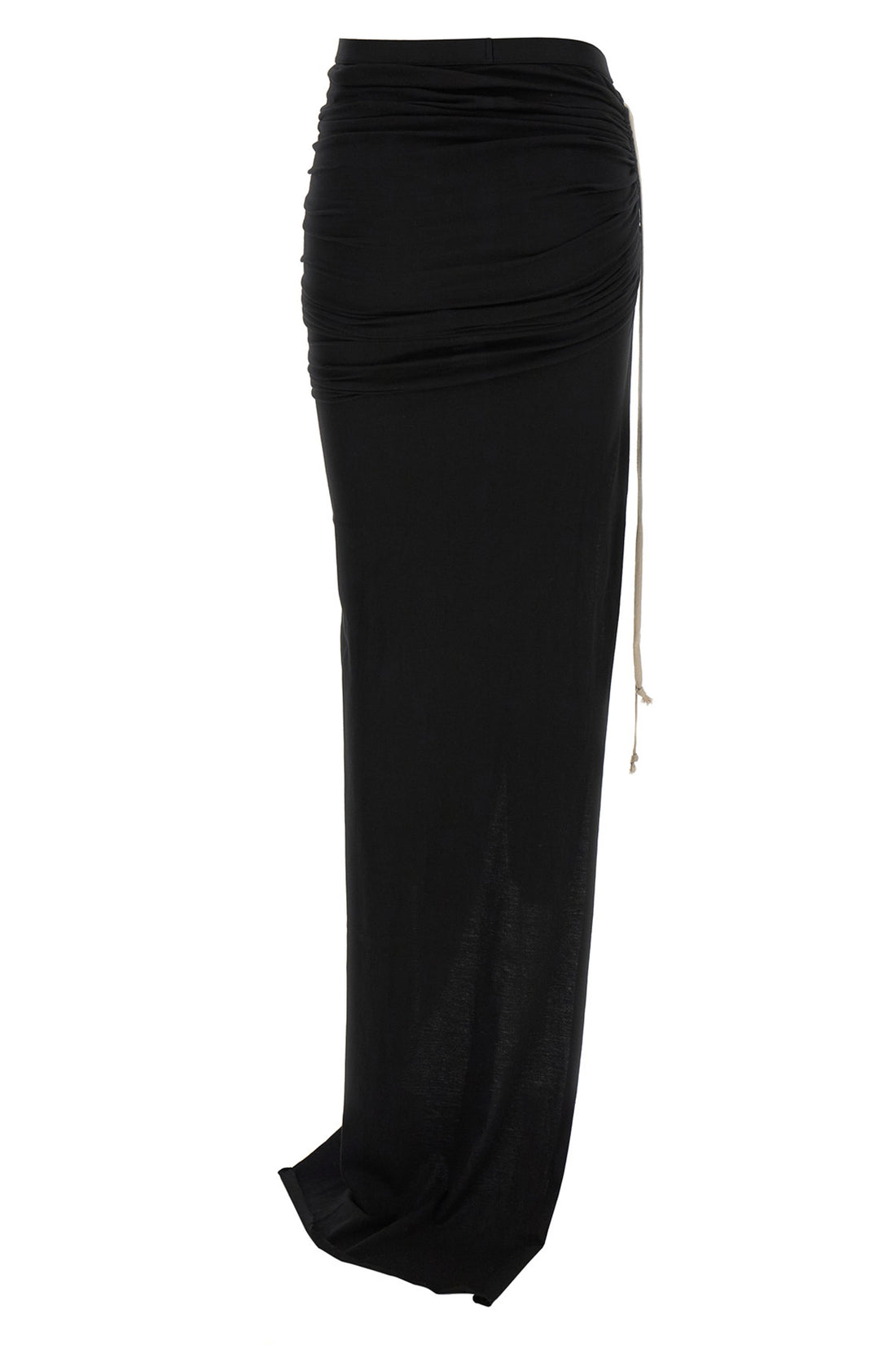 DRKSHDW M soft edfu maxi skirt in garment-dyed semi-transparent cotton gauze jersey