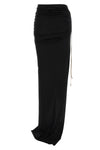 soft edfu maxi skirt in garment-dyed semi-transparent cotton gauze jersey