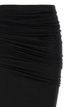 soft edfu maxi skirt in garment-dyed semi-transparent cotton gauze jersey