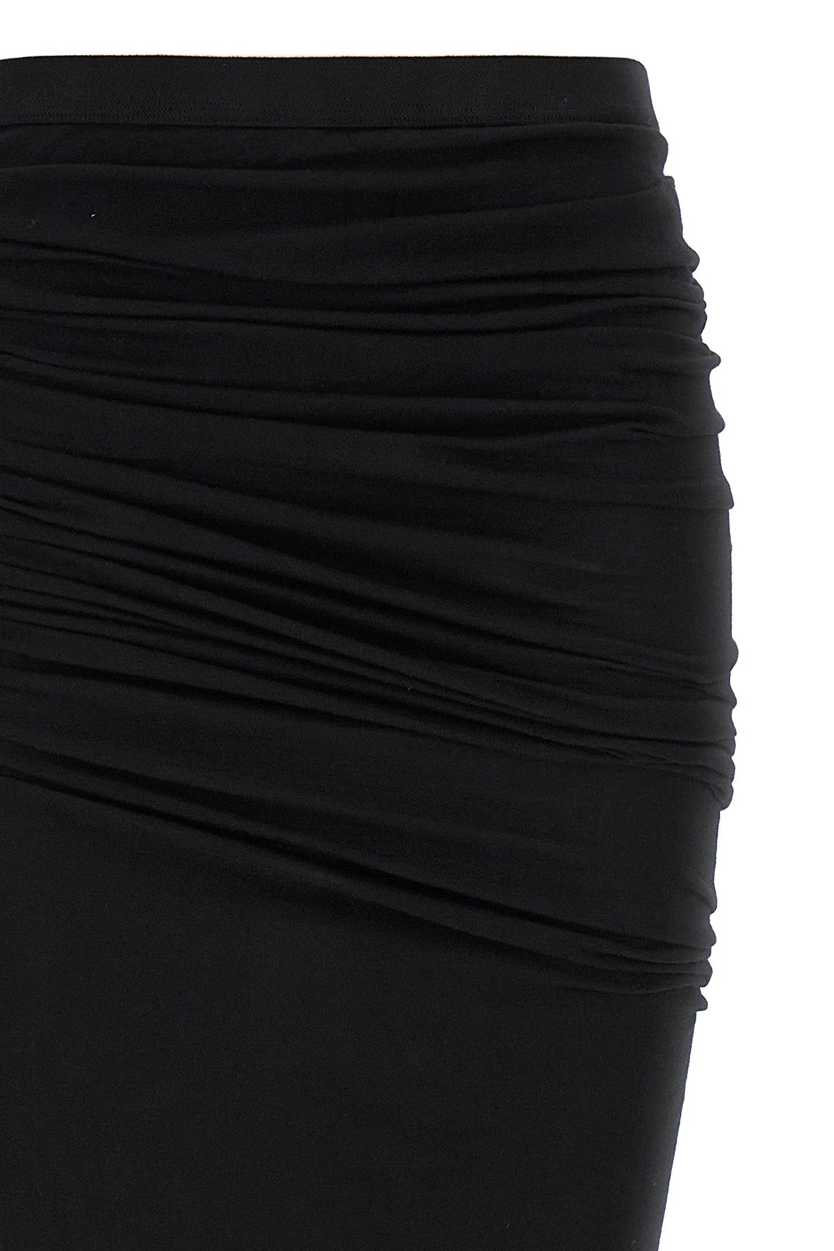soft edfu maxi skirt in garment-dyed semi-transparent cotton gauze jersey