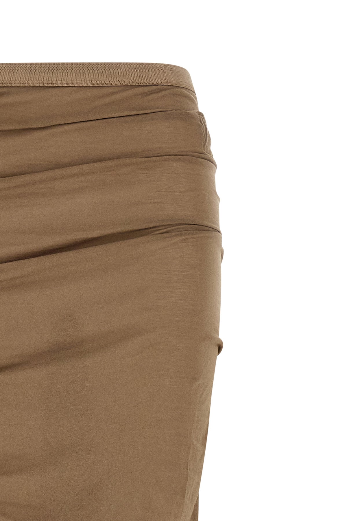 soft edfu maxi skirt in garment-dyed semi-transparent cotton gauze jersey