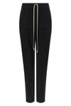 pull on sliced pillar long skirt in garment-dyed medium-weight cotton jersey