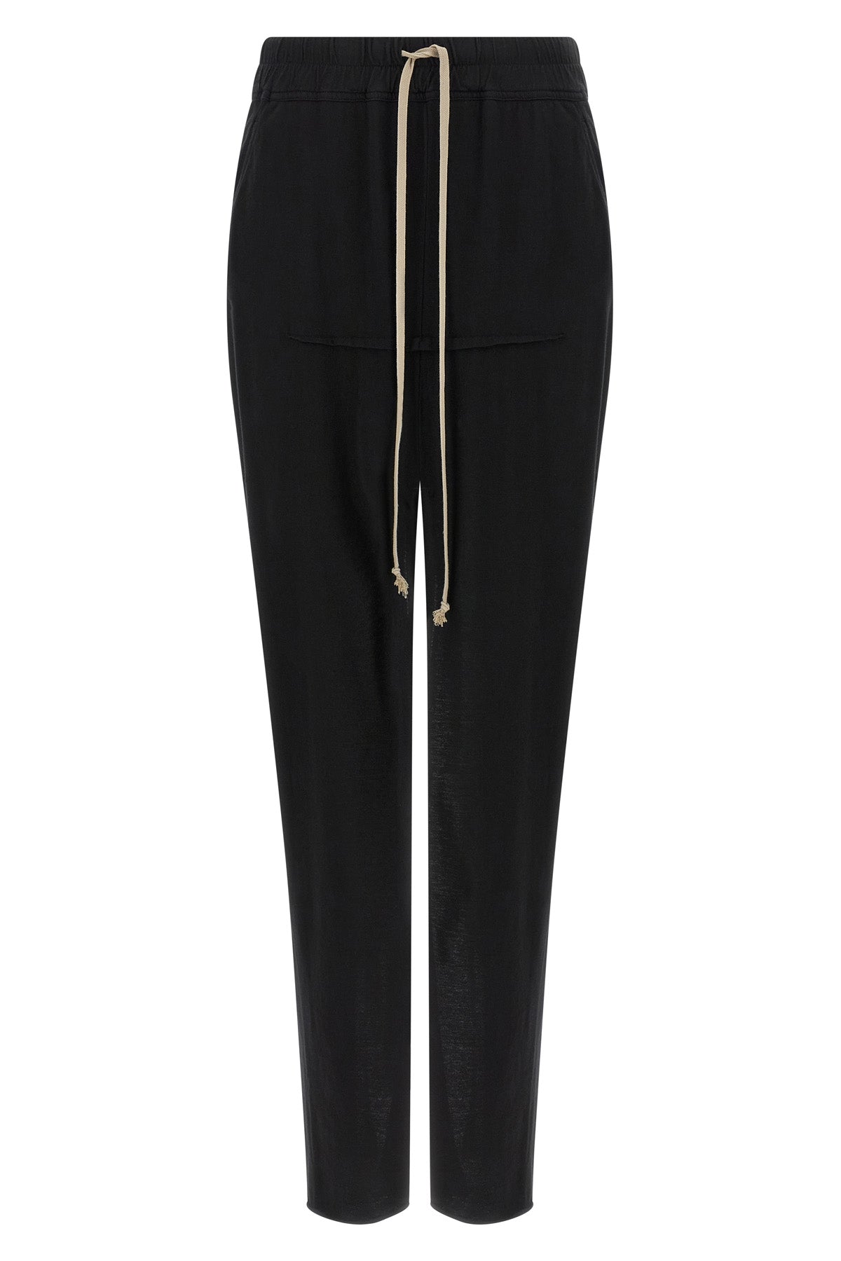 pull on sliced pillar long skirt in garment-dyed medium-weight cotton jersey