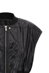 tatlin bomber vest in lightweight synthetic fabric