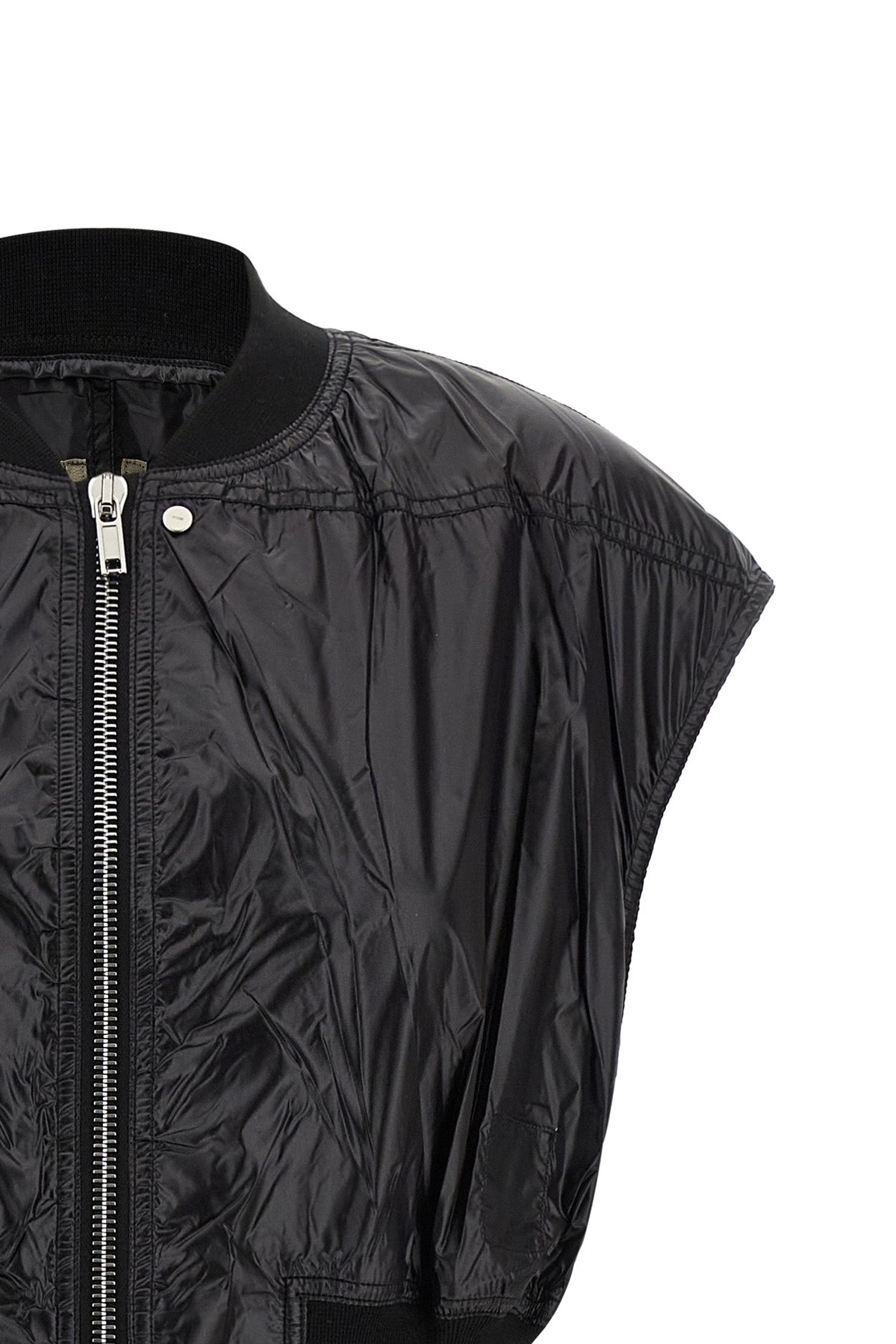 tatlin bomber vest in lightweight synthetic fabric