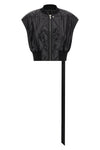 tatlin bomber vest in lightweight synthetic fabric