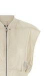 tatlin bomber vest in lightweight synthetic fabric