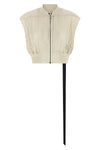 tatlin bomber vest in lightweight synthetic fabric