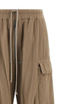 double cargo jumbo belas trousers in peached cotton canvas