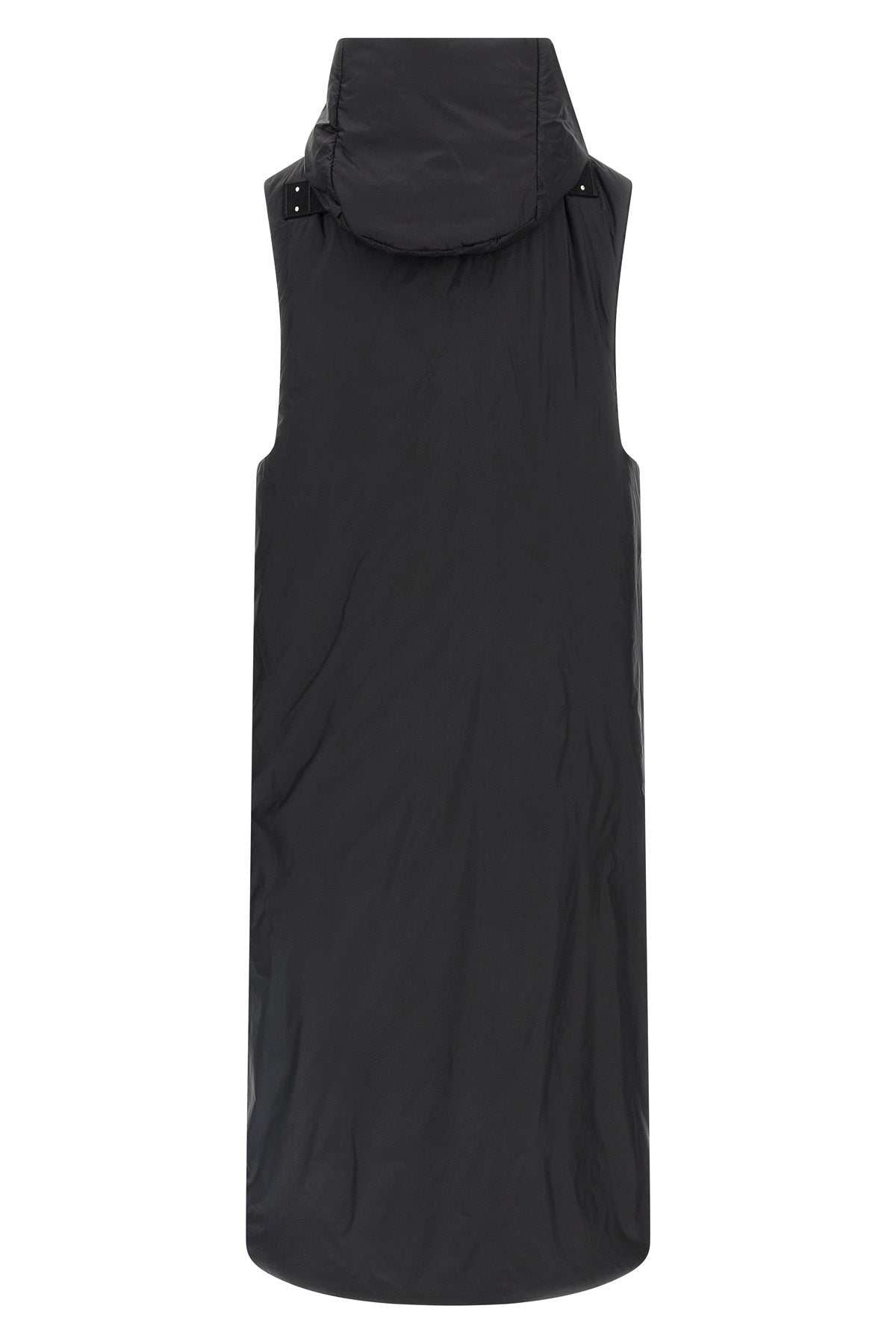 padded nylon long vest