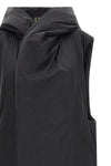 padded nylon long vest