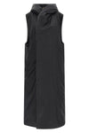 padded nylon long vest