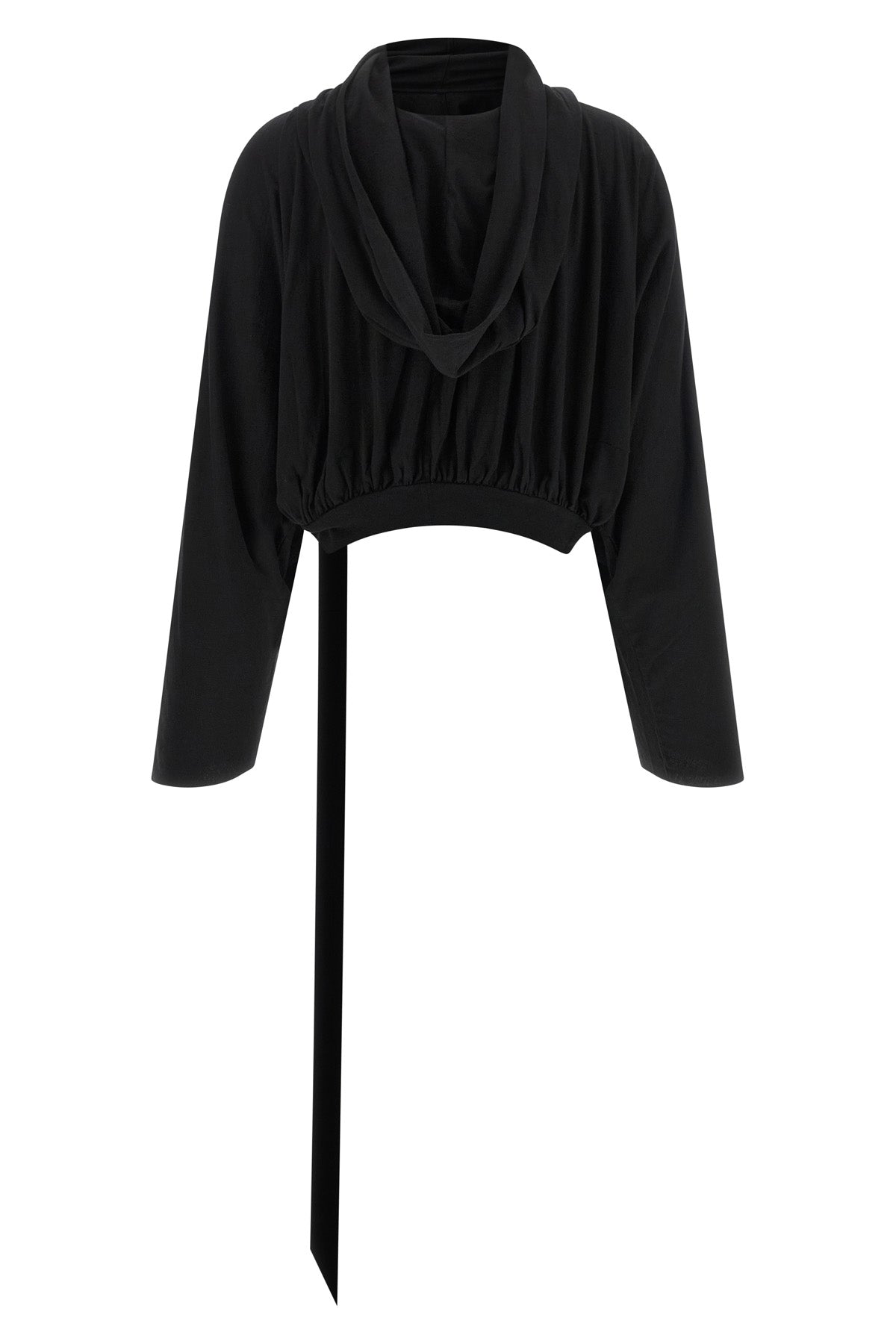 the drkshdw cropped hooded top redefines the casual outfit through a constructio