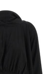 the drkshdw cropped hooded top redefines the casual outfit through a constructio
