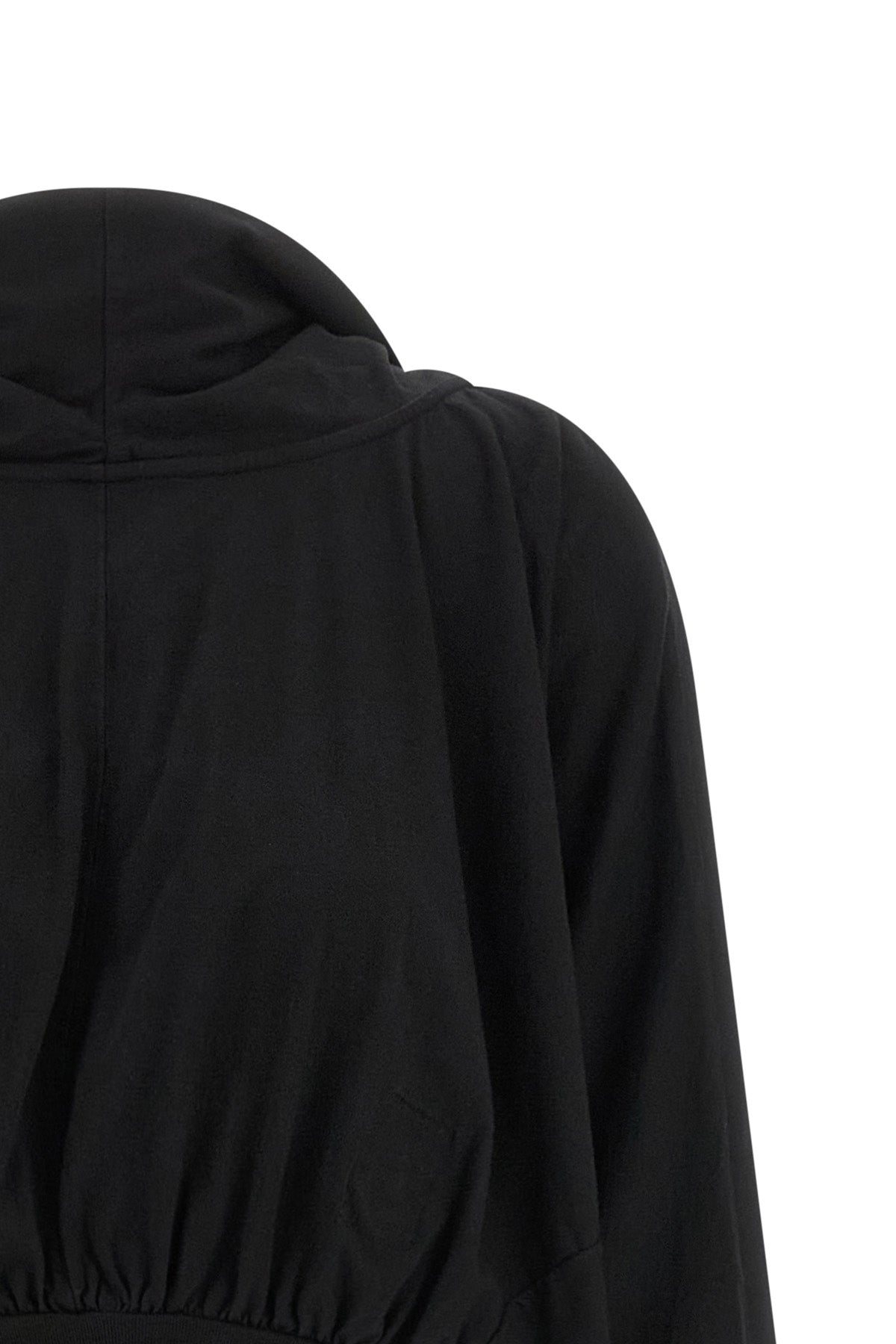 the drkshdw cropped hooded top redefines the casual outfit through a constructio