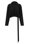the drkshdw cropped hooded top redefines the casual outfit through a constructio