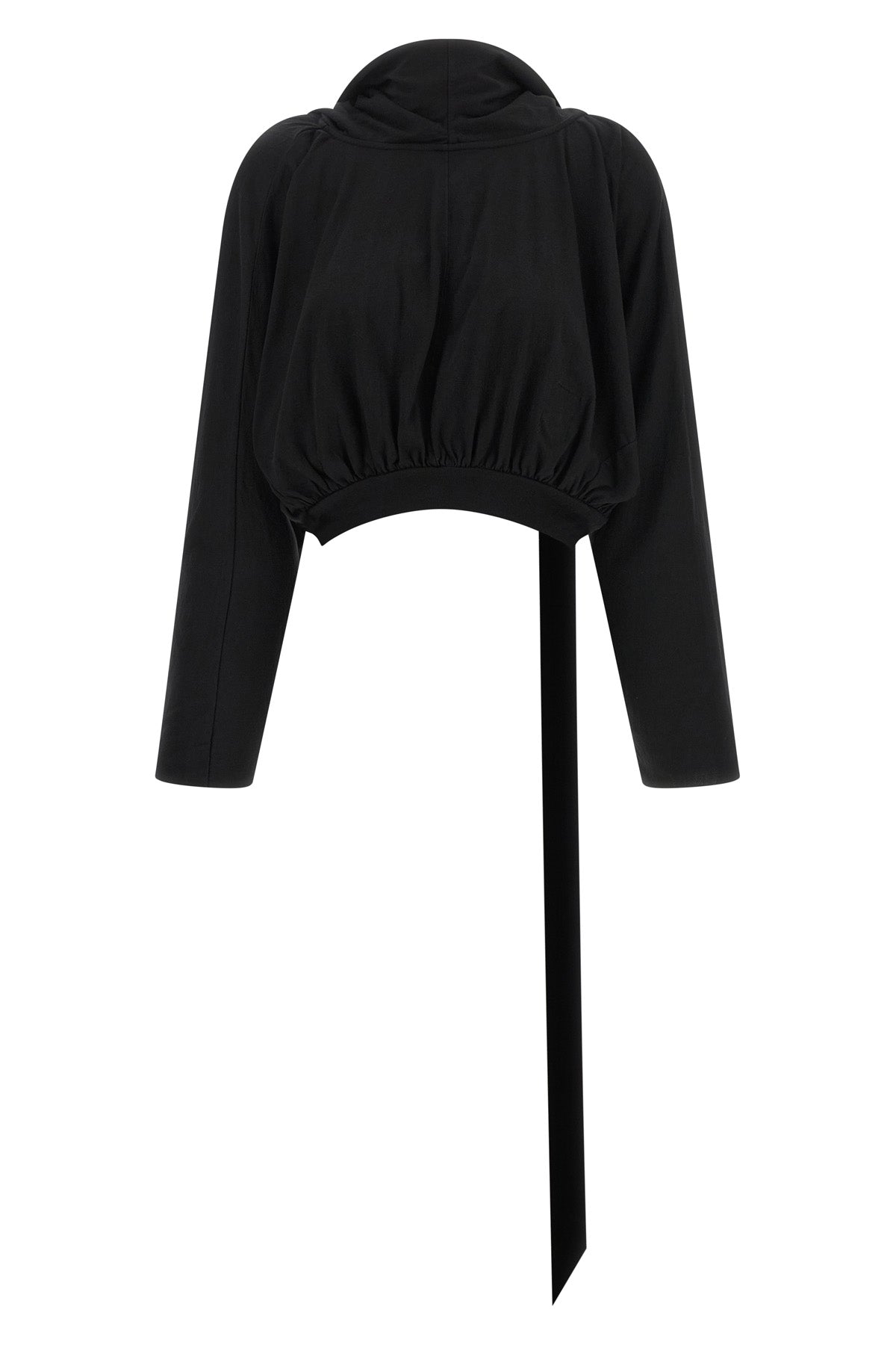 the drkshdw cropped hooded top redefines the casual outfit through a constructio