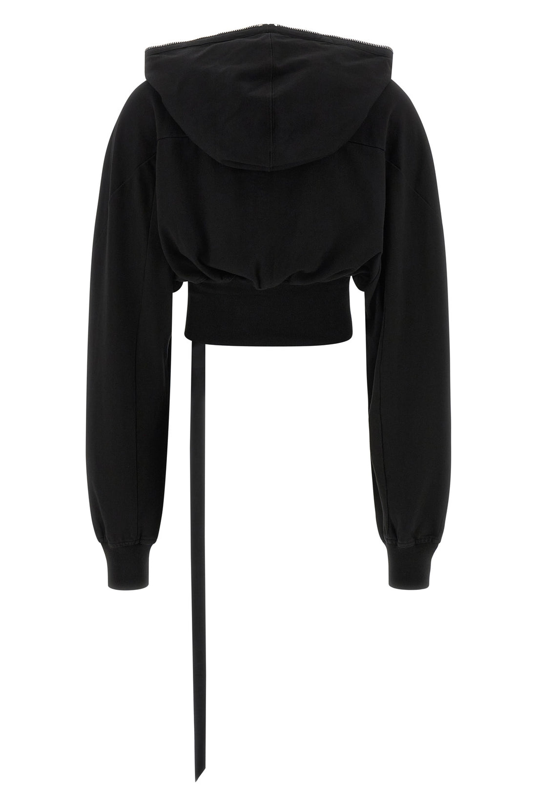 DRKSHDW M the drkshdw collage gimp hoodie redefines the volumes of sportswear through a br