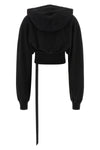 the drkshdw collage gimp hoodie redefines the volumes of sportswear through a br