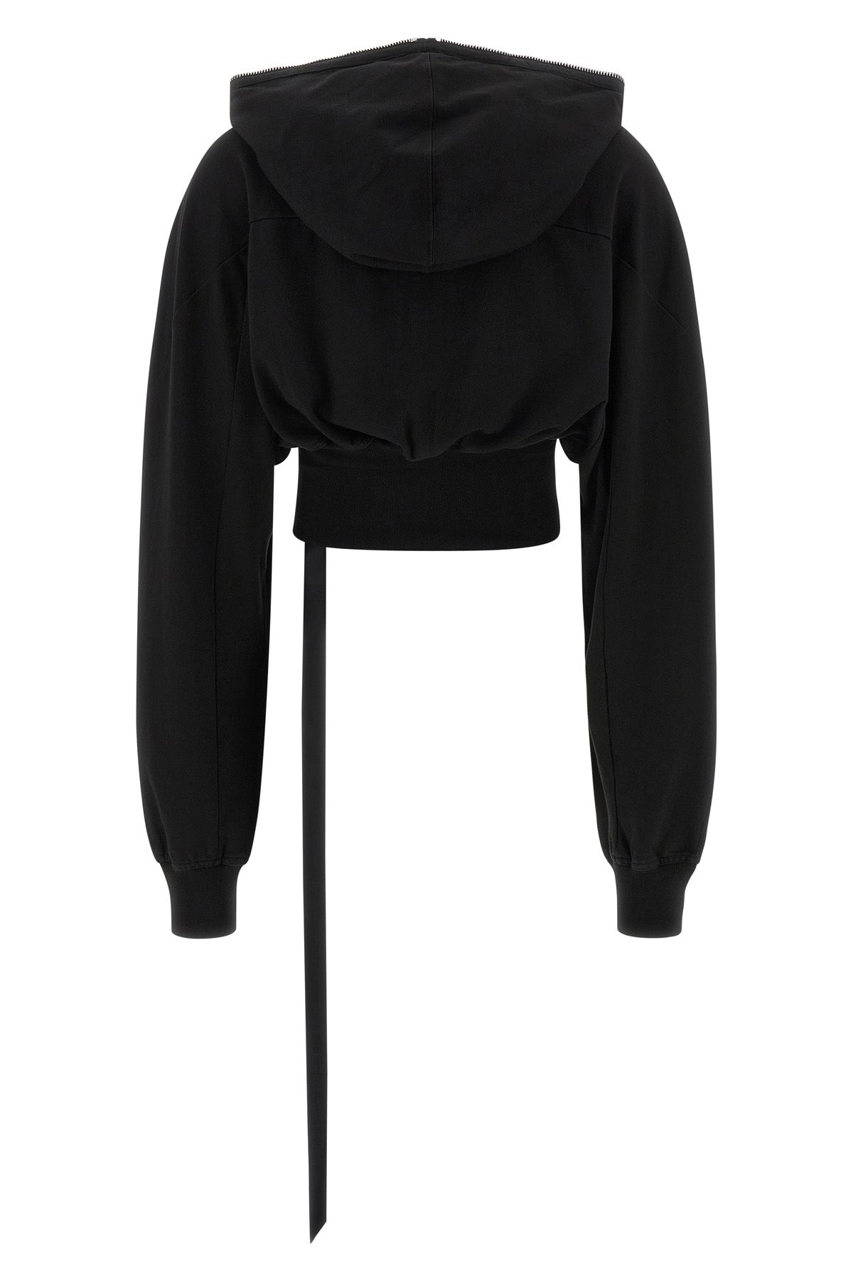 the drkshdw collage gimp hoodie redefines the volumes of sportswear through a br