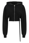 the drkshdw collage gimp hoodie redefines the volumes of sportswear through a br