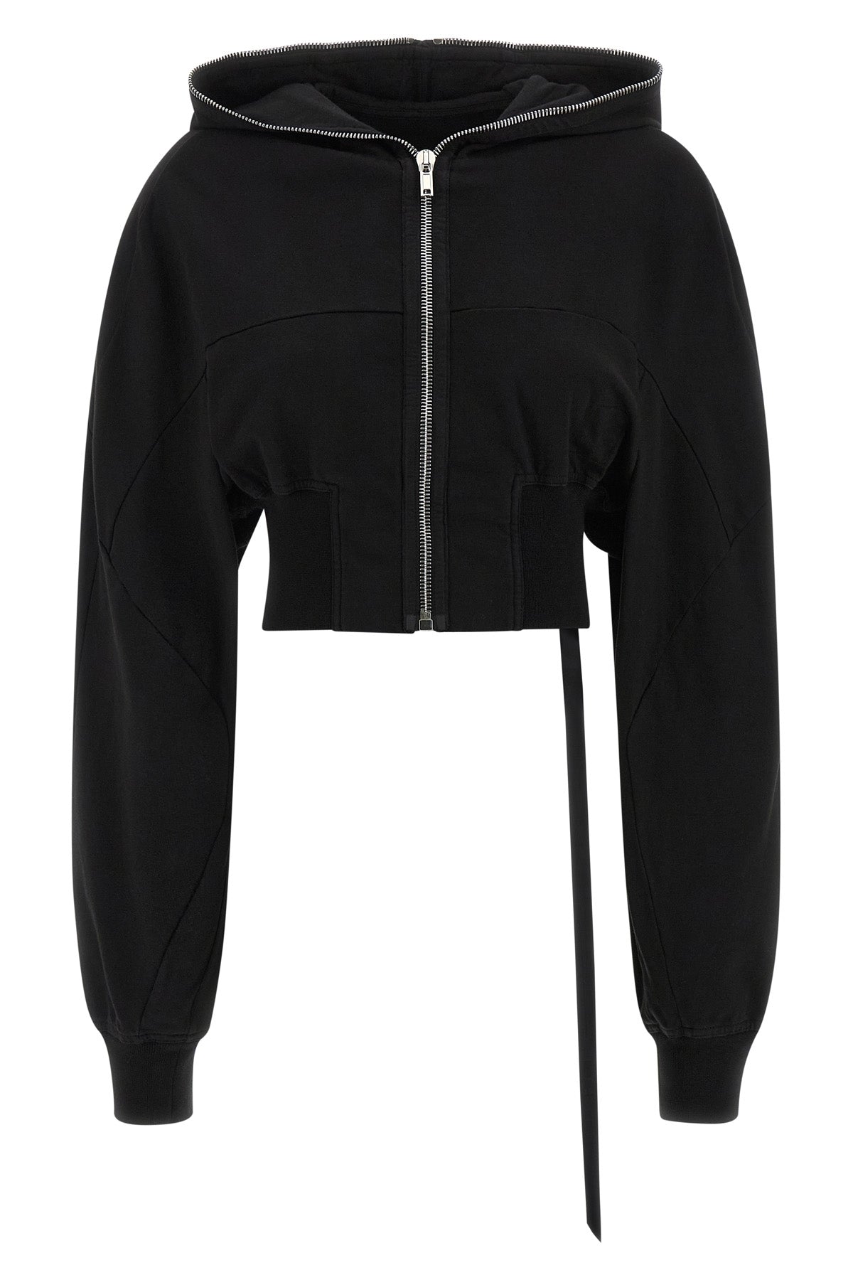 the drkshdw collage gimp hoodie redefines the volumes of sportswear through a br