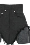 the shorts drkshdw dirt cutoffs redefine the proportions of denim through a de